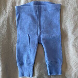 Hanna Andersson Baby Ribbed Leggings in Vintage Blue (0-3 M)